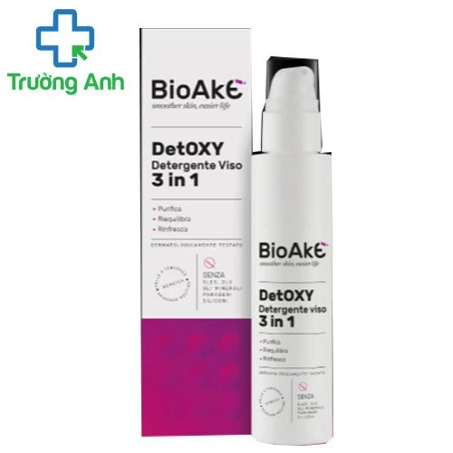 BioAke Detoxy Detergente Viso - Sữa rửa mặt làm sạch sáng, mịn da