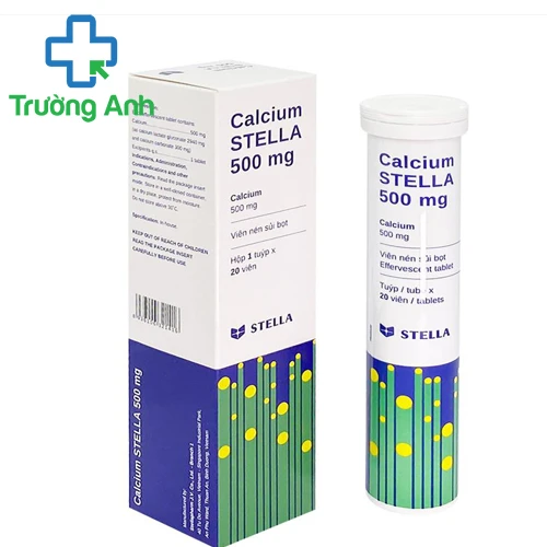 Calcium Stella 500mg - Bổ sung calcium, phòng và trị loãng xương