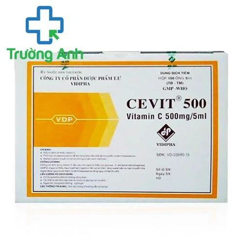 Cevit 500mg/5ml - Thuốc phòng ngừa và điều trị bệnh thiếu Vitamin C hiệu quả