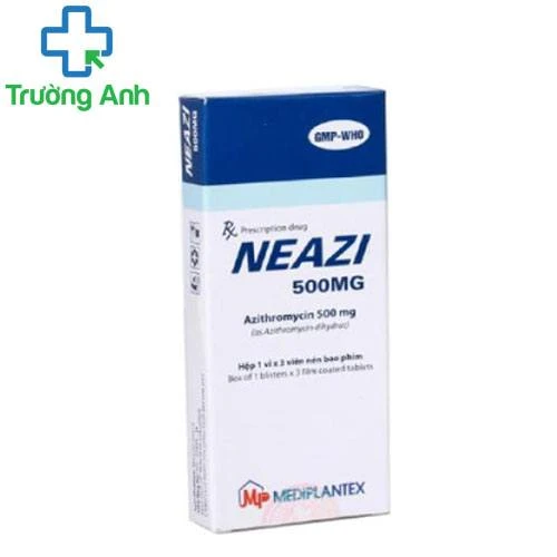 Neazi 500mg Mediplantex - Thuốc điều các bệnh viêm nhiễm hiệu quả