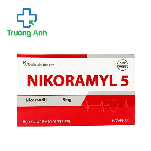 Nikoramyl 5mg Hataphar - Thuốc điều trị đau thắt ngực hiệu quả