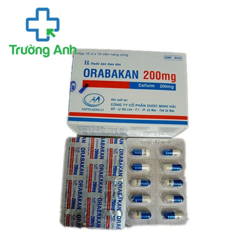 Orabakan 200mg Mipharmco - Thuốc điều trị bệnh nhiễm khuẩn hiệu quả