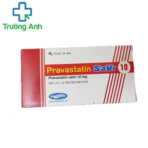 Pravastatin Savi 10 - Thuốc điều trị tăng cholesterol máu
