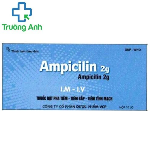 Ampicilin 2g VCP - Thuốc điều trị các bệnh nhiễm khuẩn hiệu quả