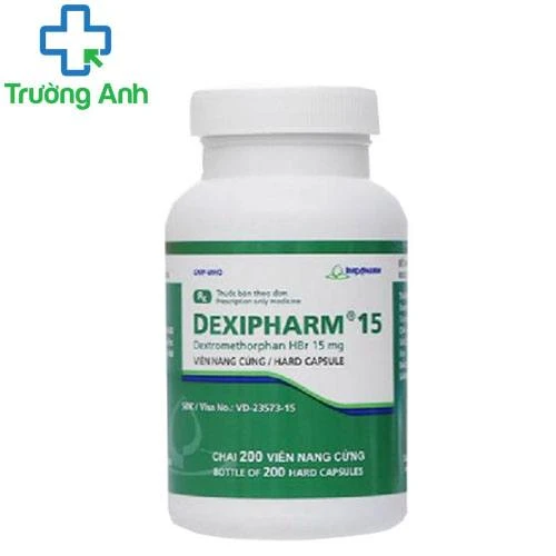 Dexipharm 15 (viên nang) - Thuốc điều trị ho do họng và phế quản