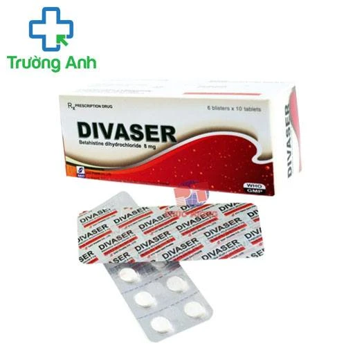 Divaser 8mg - Thuốc điều trị bệnh chóng mặt, nhức đầu, ù tai của Davipharm