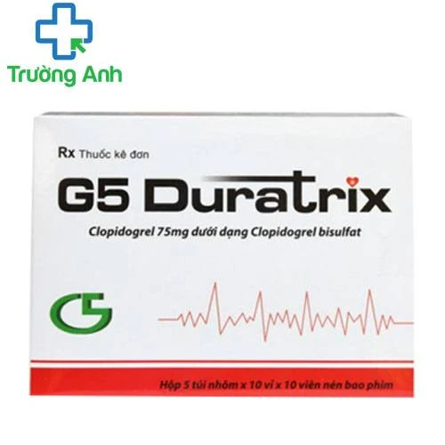 G5 Duratrix - Thuốc điều trị bệnh xơ vữa động mạch, nhồi máu cơ tim