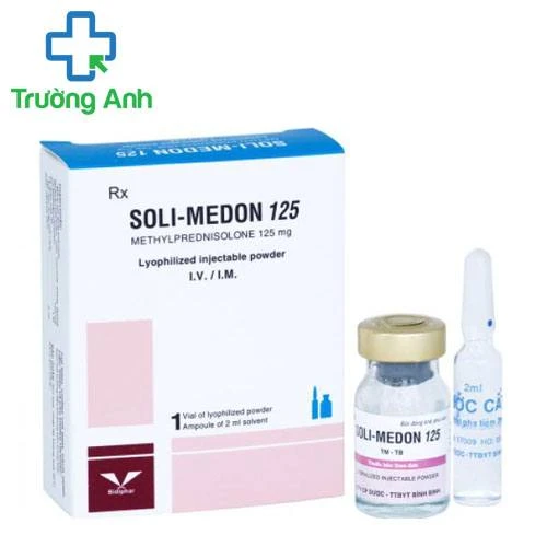 Soli-Medon 125 Bidiphar - Thuốc chống viêm nhiễm, giảm miễn dịch của glucocorticoid