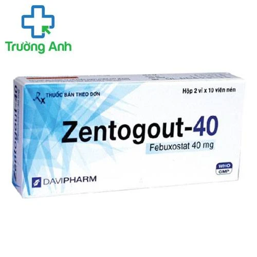 Zentogout-40 - Thuốc điều trị tăng axit uric máu mãn tính ở người bị gout