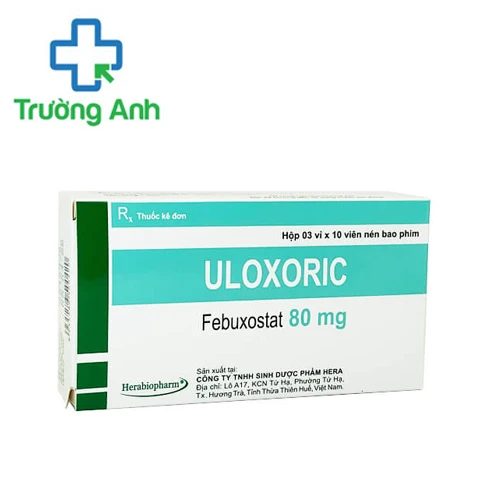 Uloxoric 80mg - Thuốc điều trị bệnh tăng Acid Uric máu hiệu quả