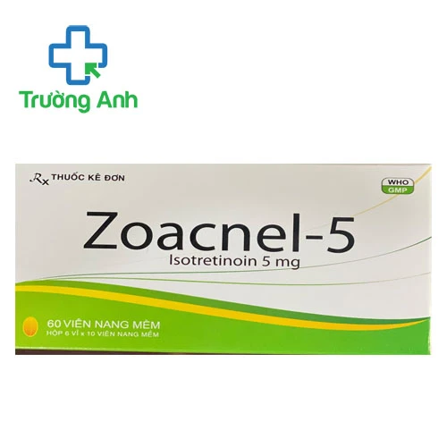 Zoacnel-5 Davipharm - Thuốc điều trị mụn trứng cá nặng hiệu quả