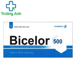 Bicelor 125mg Pharbaco (lọ bột) - Thuốc điều trị nhiễm khuẩn hiệu quả