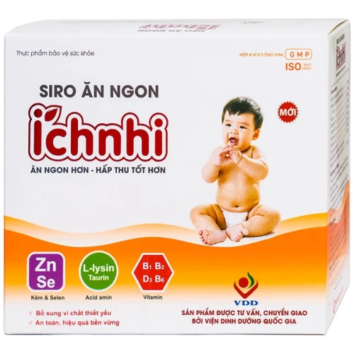 Siro ăn ngon Ích Nhi - Thực phẩm chức năng giúp ăn ngon miệng