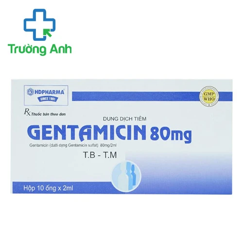 Gentamicin 80mg HDpharma - Thuốc điều trị nhiễm khuẩn hiệu quả