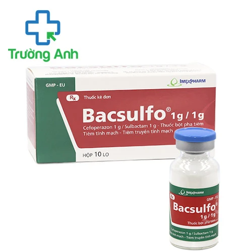 Bacsulfo 1g/1g Imexpharm - Thuốc điều trị viêm nội mạc tử cung