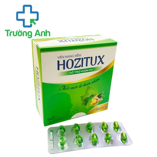 Viên nang mềm Hozitux - Hỗ trợ giảm ho, giảm sưng đau họng
