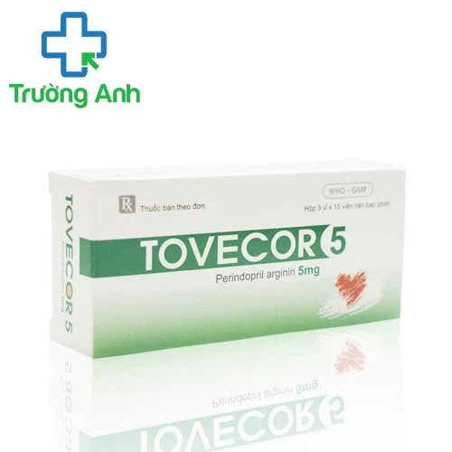 Tovecor 5 - Thuốc điều trị bệnh cao huyết áp, suy tim sung huyết