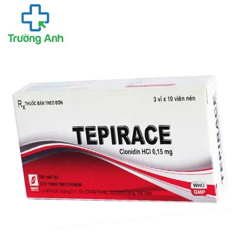 Tepirace - Thuốc điều trị tăng huyết áp của Davipharm