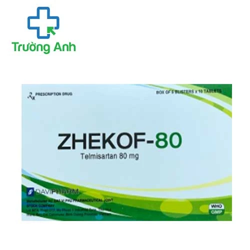 Zhekof-80 - Thuốc điều trị tăng huyết áp hiệu quả của Davipharm