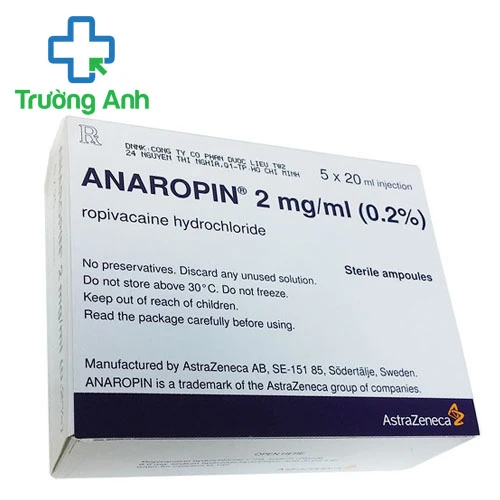Anaropin 2mg/ml - Thuốc gây tê, giảm đau hiệu quả của Thụy Điển