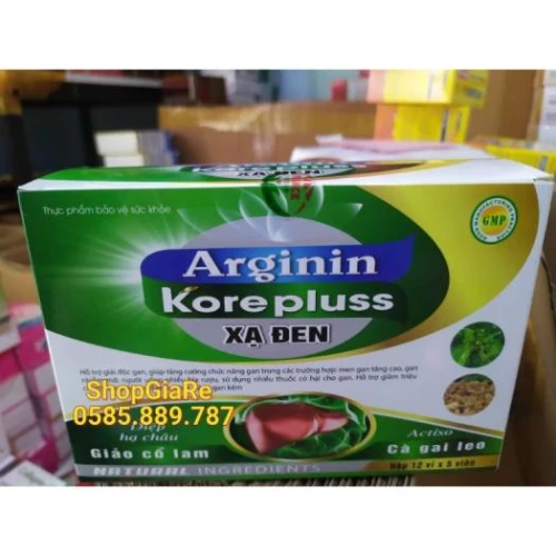 Arginin Korepluss xạ đen - Thực phẩm chức năng giải độc gan