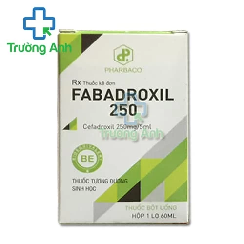 Fabadroxil 250mg Pharbaco (lọ bột) - Thuốc điều trị nhiễm khuẩn hiệu quả