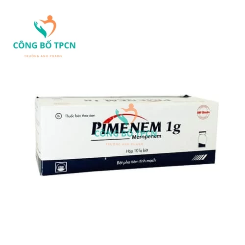 Pimenem 1g Pymepharco - Thuốc điều trị nhiễm khuẩn hiệu quả