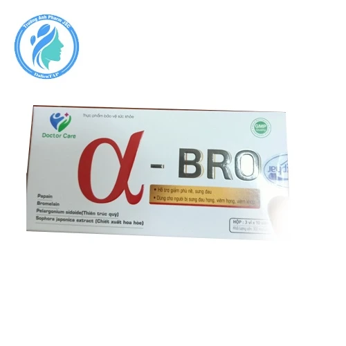 α - bro - Hỗ trợ giảm phù nề, giảm đau, chống viêm hiệu quả