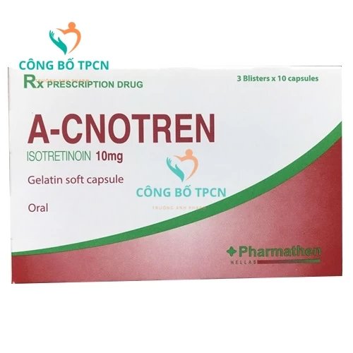 A-cnotren - Thuốc điều trị mụn trứng cá hiệu quả của Hy Lạp