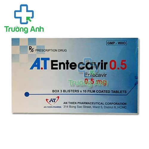 A.T Entecavir 0.5 - Thuốc điều trị viêm gan B mạn tính hiệu quả