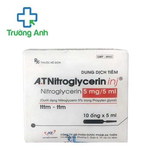 A.T Nitroglycerin inj - Thuốc điều trị suy tim hiệu quả của An Thiên