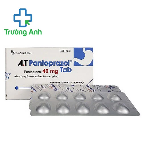 A.T Pantoprazol 40mg tab - Thuốc điều trị loét dạ dày tá tràng hiệu quả