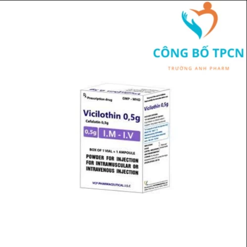 Vicilothin 0,5g VCP - Thuốc điều trị nhiễm khuẩn