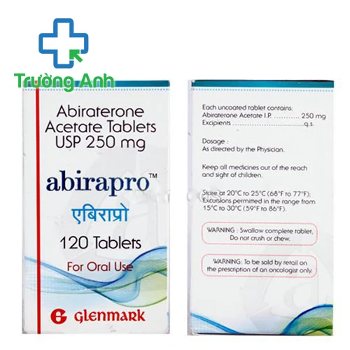 Abirapro 250mg - Thuốc điều trị ung thư tuyến tiền liệt của Ấn Độ