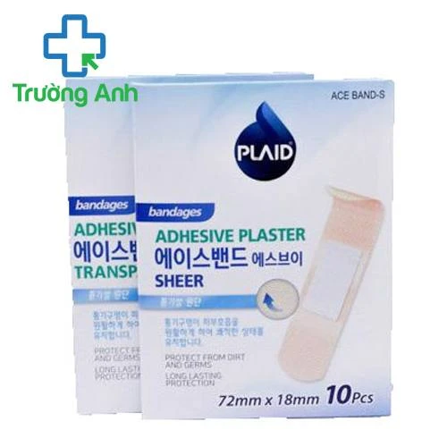 Ace Band-S (Sheer) 72mm x 18mm (hộp 10 miếng) - Băng cá nhân màu da