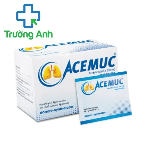 Acemuc 200mg - Thuốc điều trị các rối loạn về tiết dịch hô hấp hiệu quả