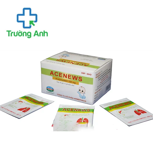 Acenews 100mg Armephaco - Thuốc điều trị rối loạn dịch tiết hô hấp