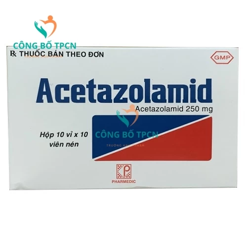 Acetazolamid - Thuốc làm giảm nhãn áp hiệu quả của Pharmedic.