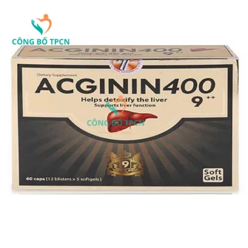 Acginin 400 9++ - Hỗ trợ điều trị rối loạn chức năng gan hiệu quả