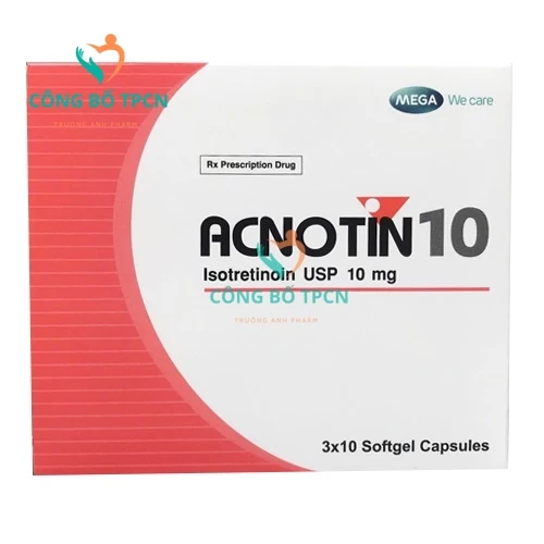 Acnotin 10 - Thuốc điều trị mụn trứng cá nặng của Thái Lan