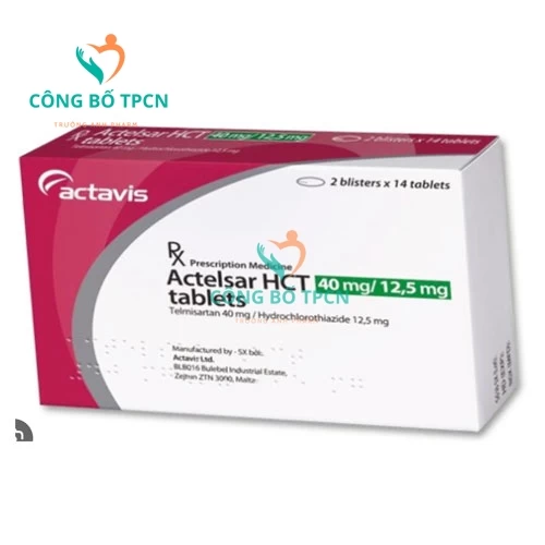 Actelsar HCT 40mg/12,5mg Actavis - Thuốc điều trị tăng huyết áp