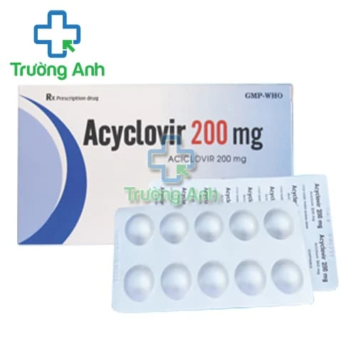 Acyclovir 200mg Quapharco - Thuốc điều trị bệnh zona, thủy đậu