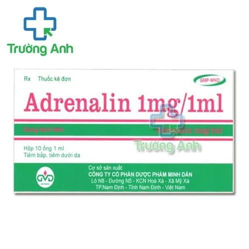 Adrenalin 1mg/1ml MD Pharco - Thuốc điều trị cấp cứu ngừng tim