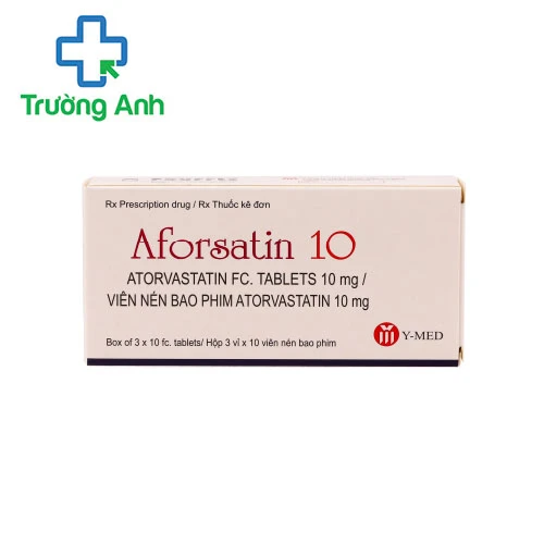 Aforsatin 10 - Thuốc điều trị mỡ máu cao của Ấn Độ