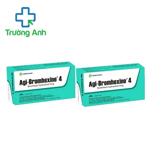 Agi-Bromhexine 4 (hộp 100 viên) - Thuốc điều trị viêm phế quản hiệu quả