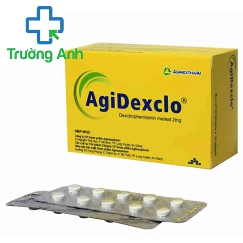 Agidexclo - Thuốc điều trị các triệu chứng dị ứng của Agimexpharm