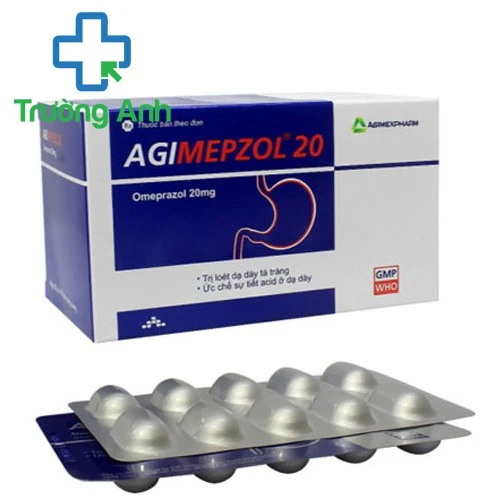 Agimepzol 20 - Thuốc điều trị loét dạ dày tá tràng của Agimexpharm