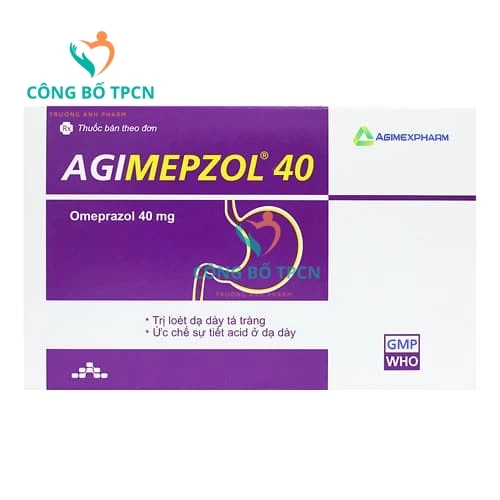 Agimepzol 40 - Thuốc điều trị loét dạ dày tá tràng của Agimexpharm