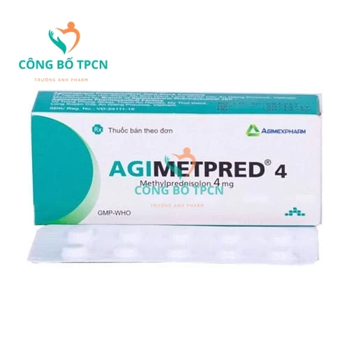 Agimetpred 4 - Thuốc kháng viêm hiệu quả của Agimexpharm