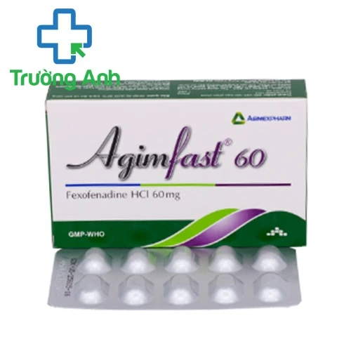 Agimfast 60 - Thuốc điều trị viêm mũi dị ứng của Agimexpharm